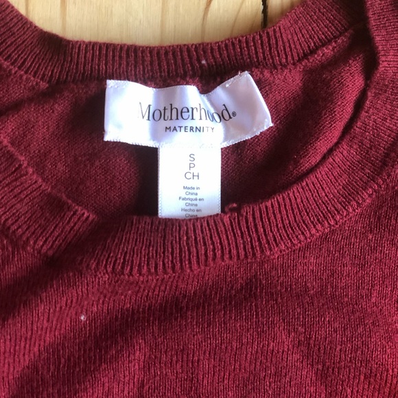 Motherhood burgundy sweater - Picture 2 of 2